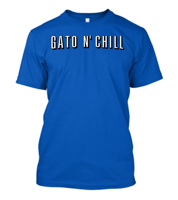 Gato N' Chill Blue T-Shirt