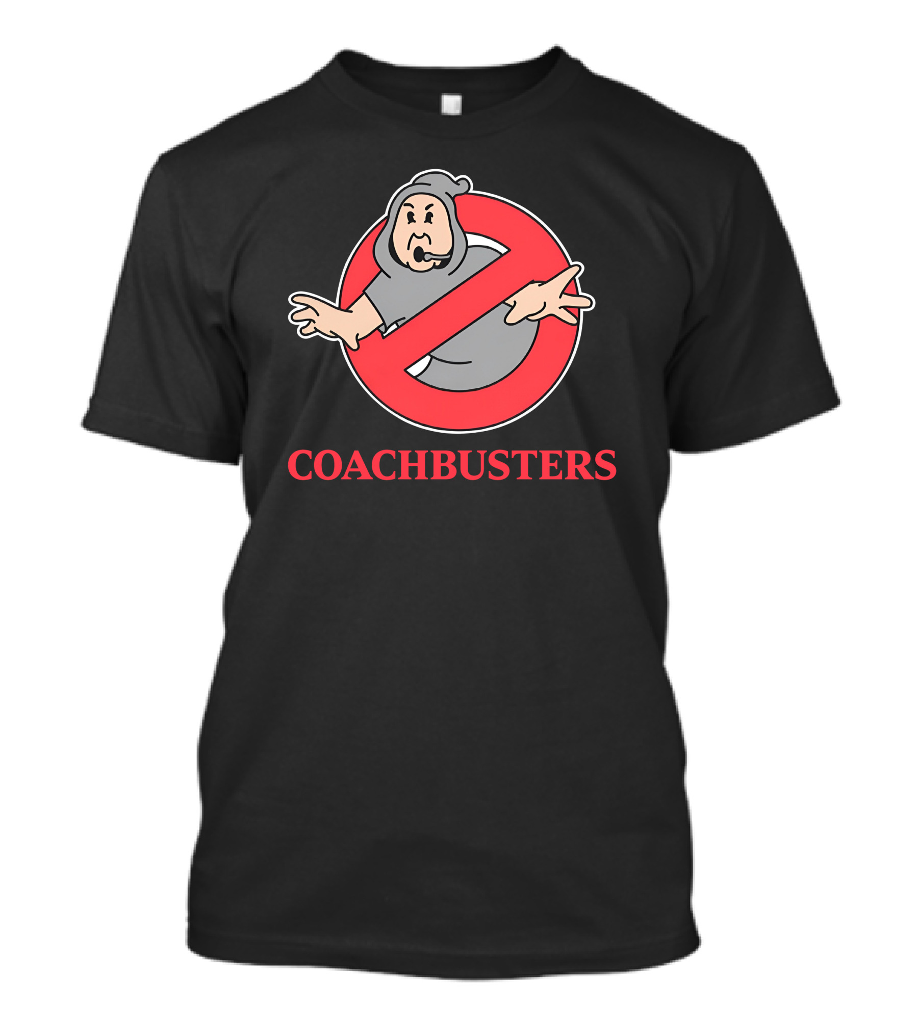 Ghostbusters Coachbusters Logo Parody With Ghost In No T-Shirt