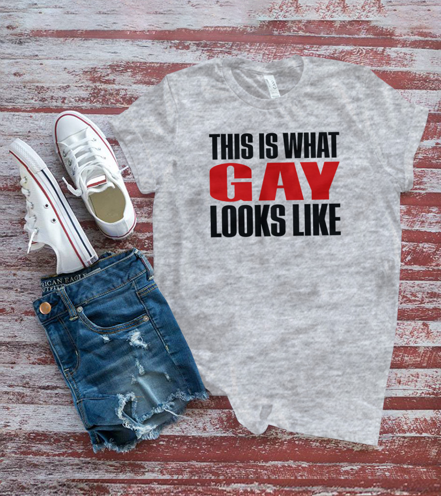 This Is What Gay Looks Like Bold Red T-Shirt