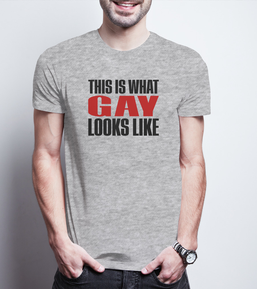 This Is What Gay Looks Like Bold Red T-Shirt