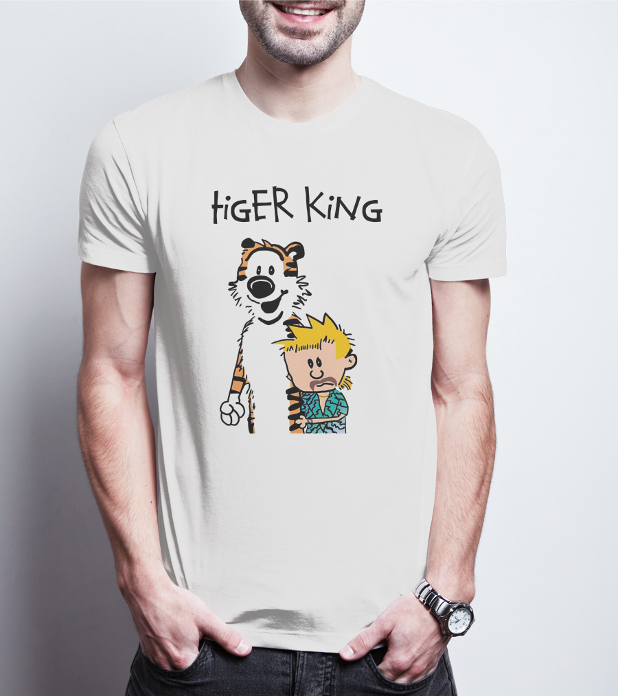 Tiger King Calvin And Hobbes Meme T-Shirt