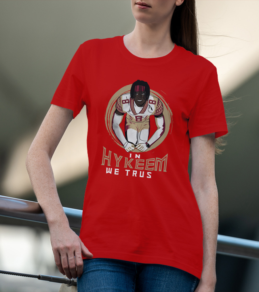 Hykeem Football Embrace Number 8 In Hykeem We Trust T-Shirt