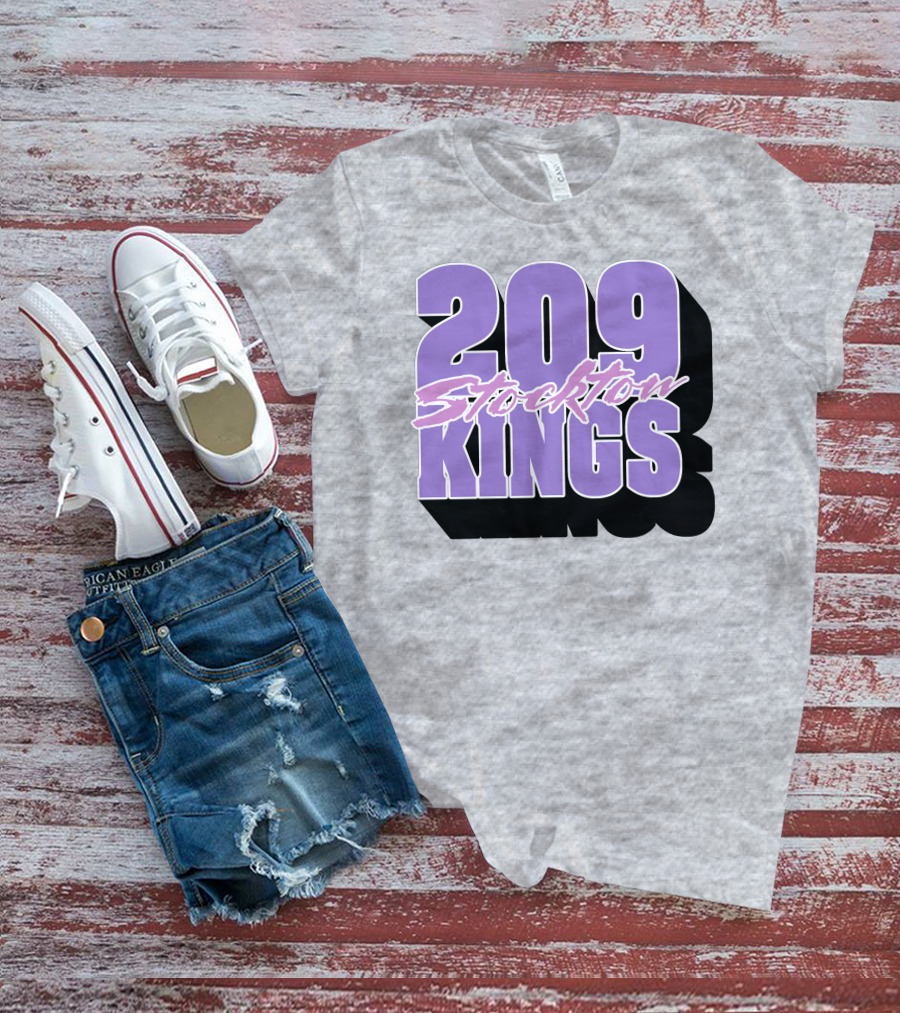 209 Stockton Kings Basketball Team T-Shirt