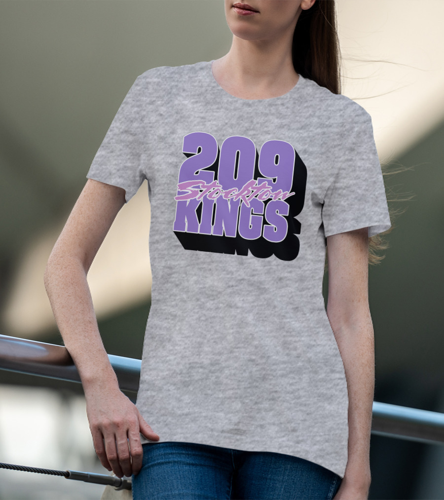 209 Stockton Kings Basketball Team T-Shirt