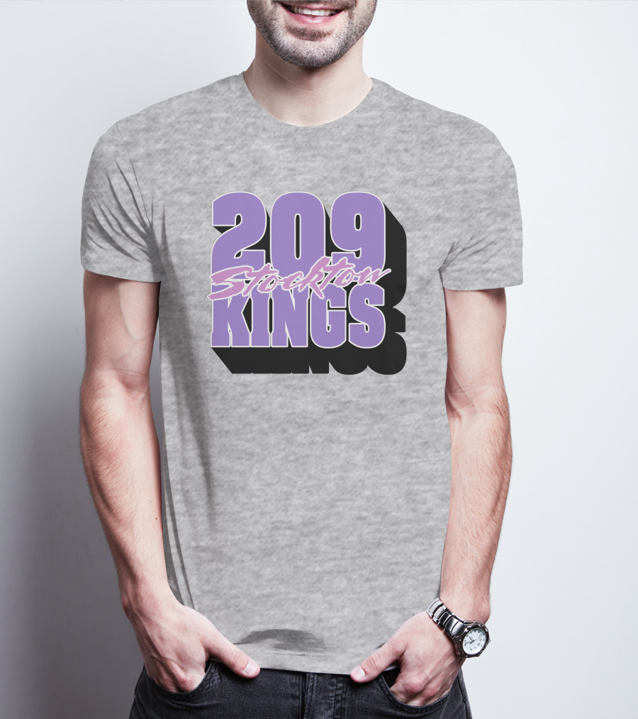 209 Stockton Kings Basketball Team T-Shirt