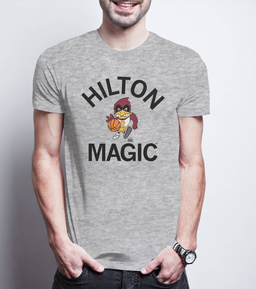 Hilton Magic Basketball Vintage Cyclone 1974 T-Shirt