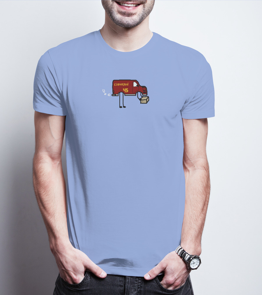 Cleveland 45 Delivery Van Basketball Legend Donovan Mitchell 71 Points T-Shirt