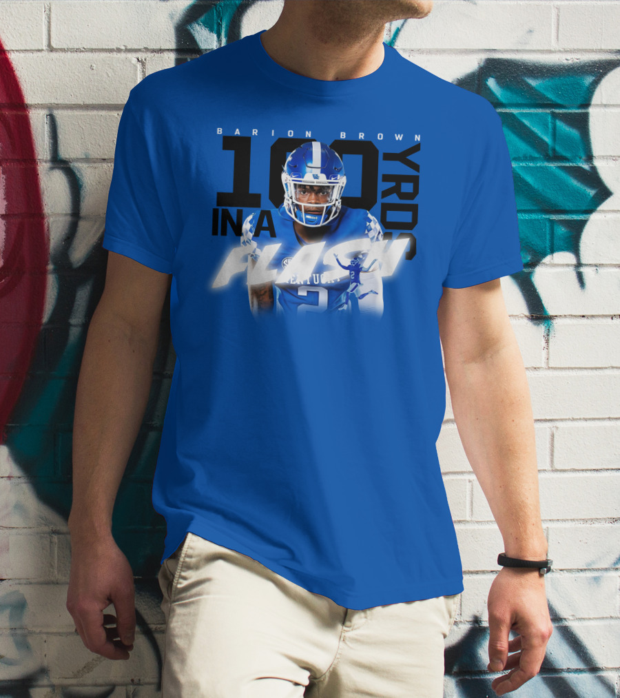 Barion Brown Kentucky 100 Yards In A Flash T-Shirt