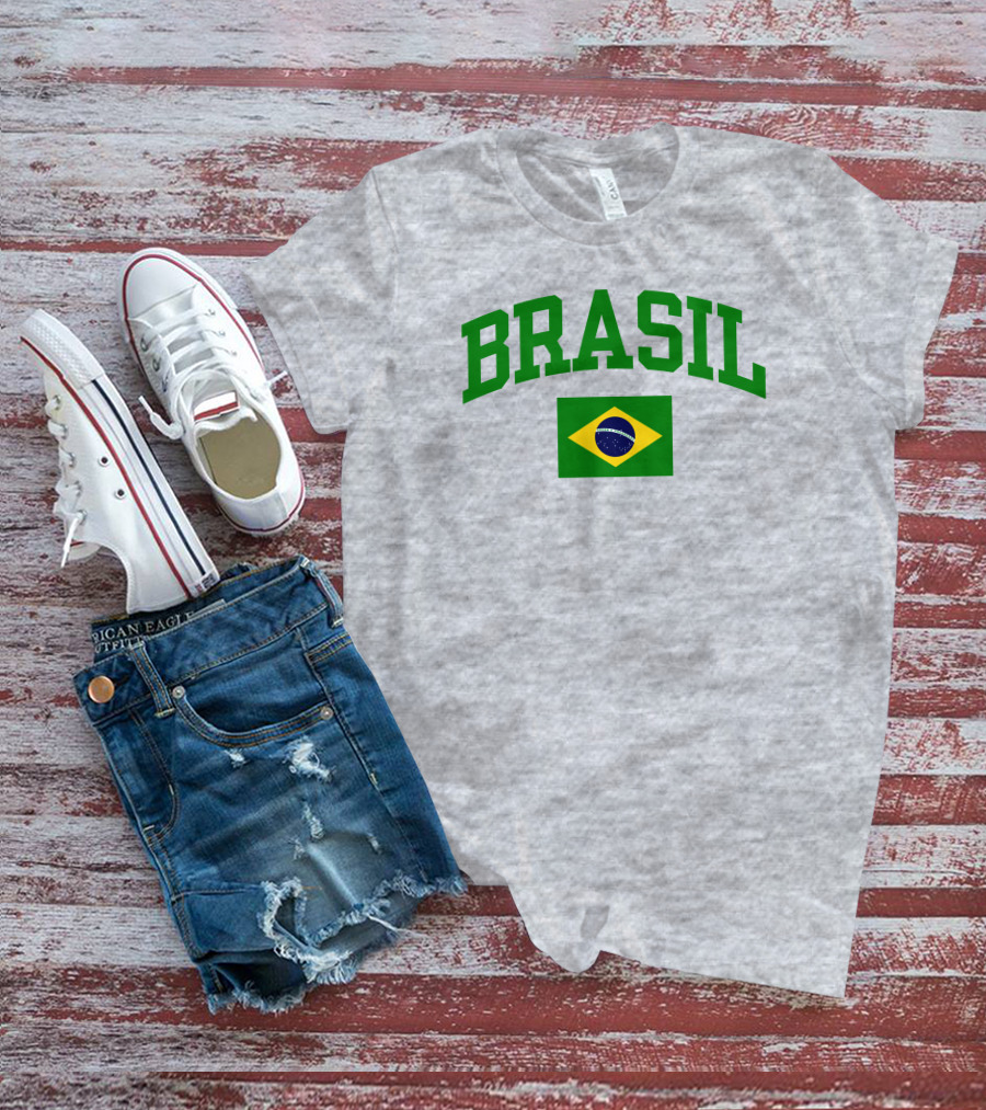 Nowunitedmusic Josh Beauchamp Brasil Flag Wearing T-Shirt