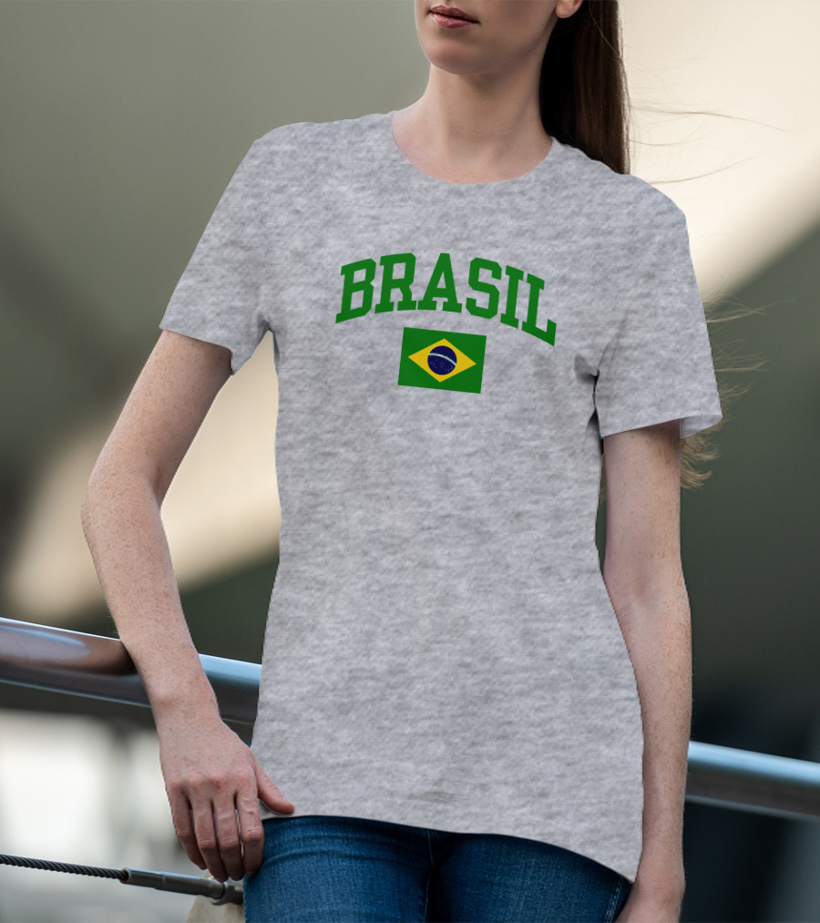 Nowunitedmusic Josh Beauchamp Brasil Flag Wearing T-Shirt