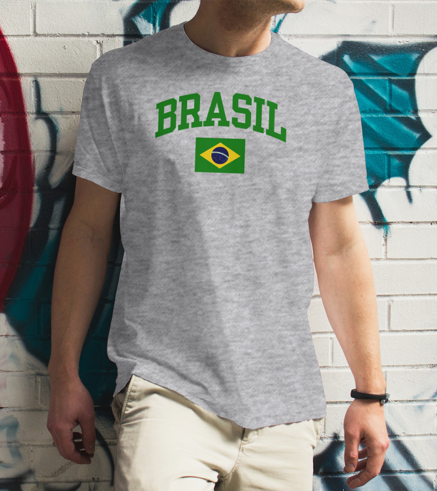 Nowunitedmusic Josh Beauchamp Brasil Flag Wearing T-Shirt