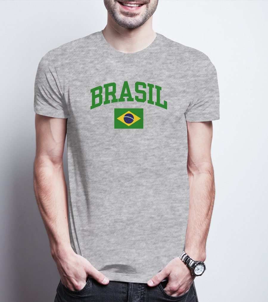 Nowunitedmusic Josh Beauchamp Brasil Flag Wearing T-Shirt