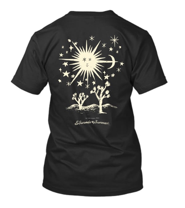 5 Seconds Of Summer The New Album Desert Night Sun And Stars T-Shirt