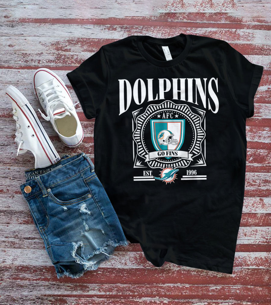 Dolphins AFC Go Fins Est 1966 Miami T-Shirt