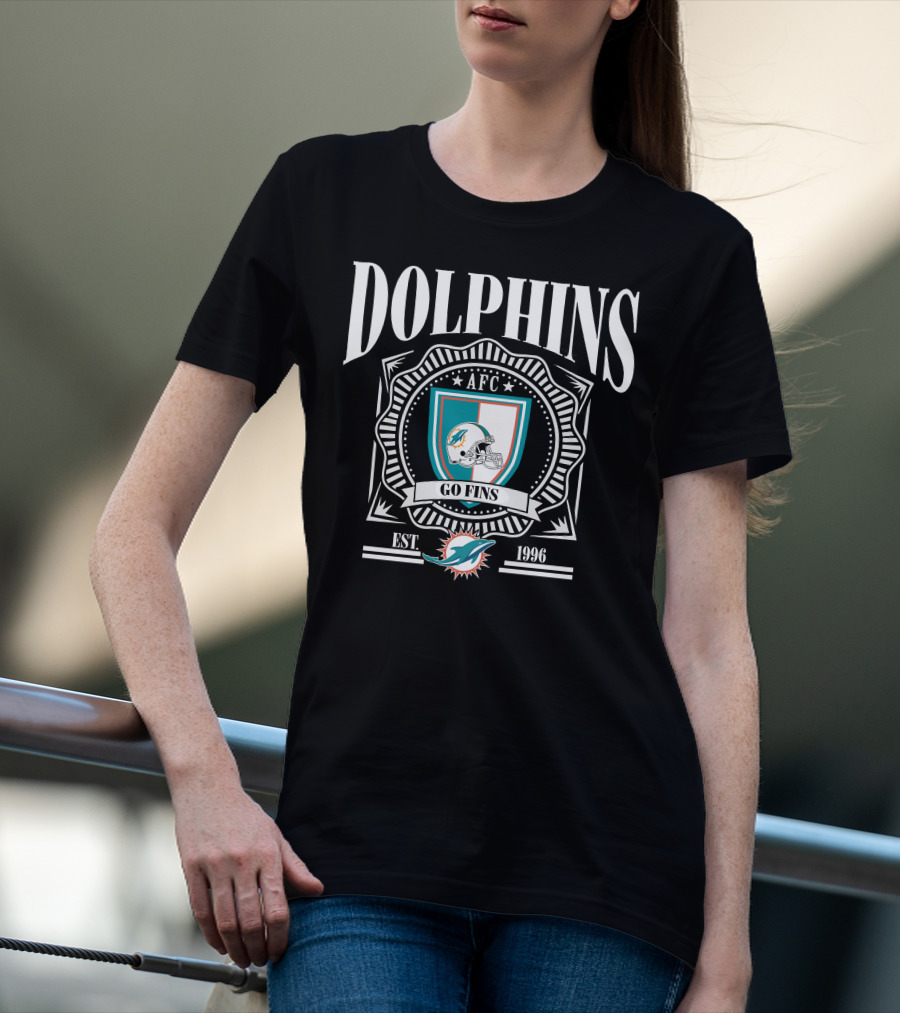 Dolphins AFC Go Fins Est 1966 Miami T-Shirt