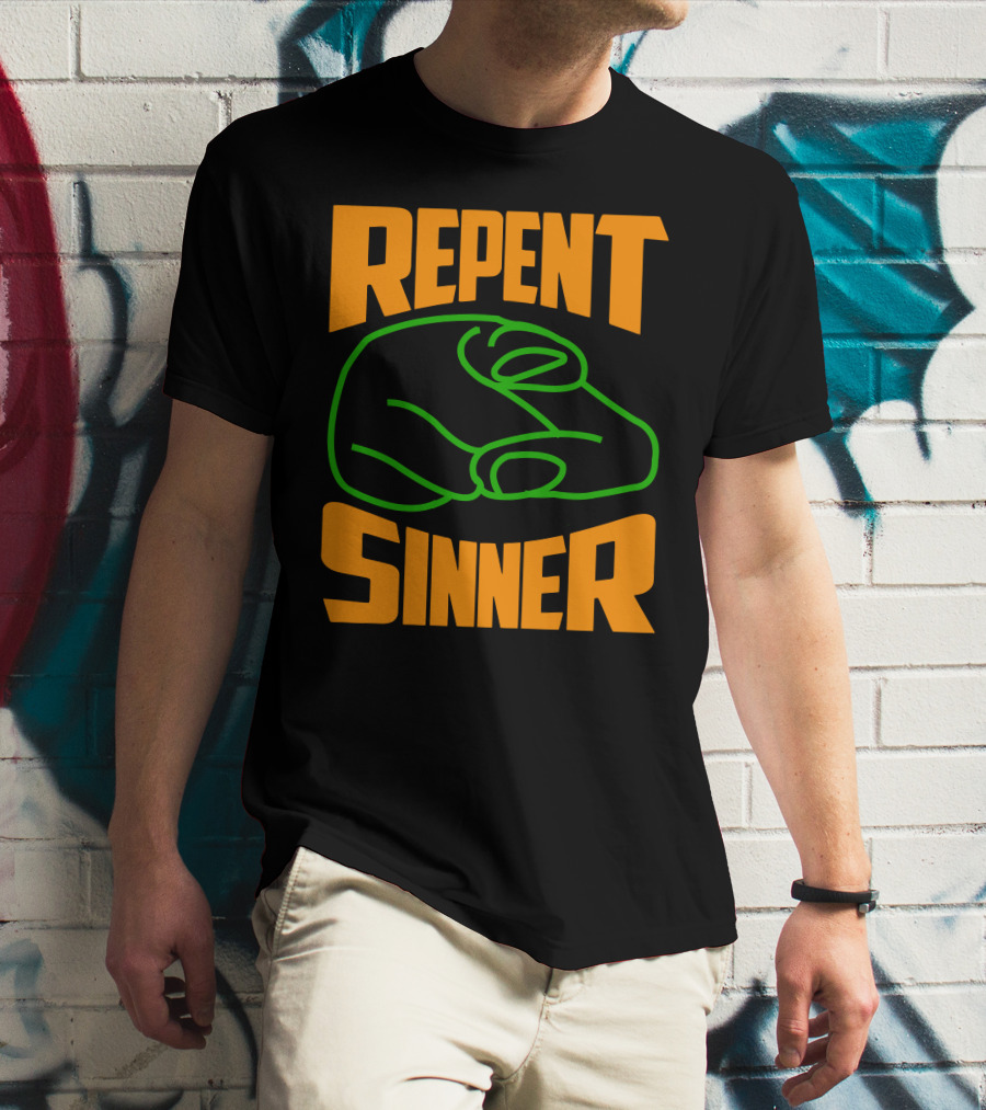 Repent Sinner Meme Fightclubvideos T-Shirt