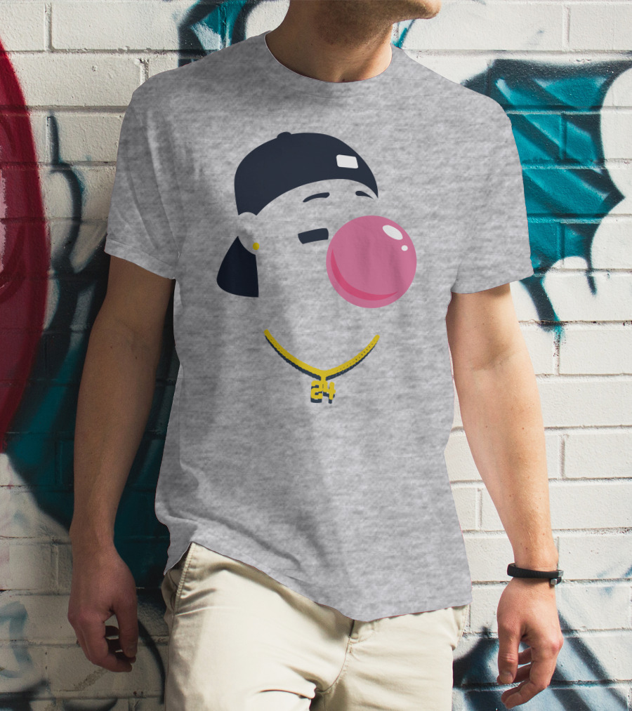 Your Favorite Player's Favorite Pl24er Iconic Style With Bubblegum And Cap T-Shirt