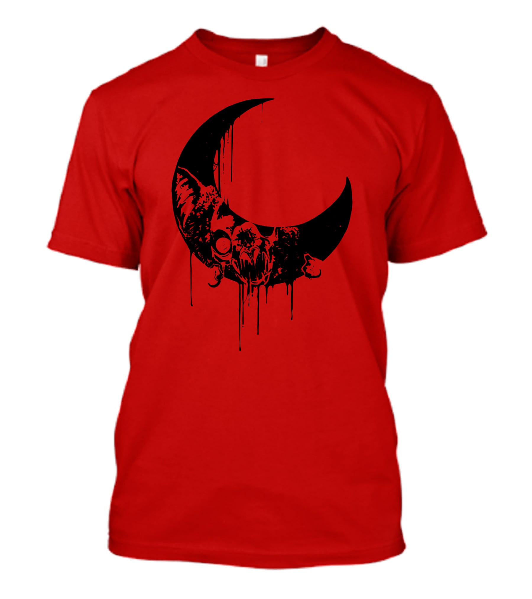 Mxmorggo Blood Moon Bat Dripping T-Shirt