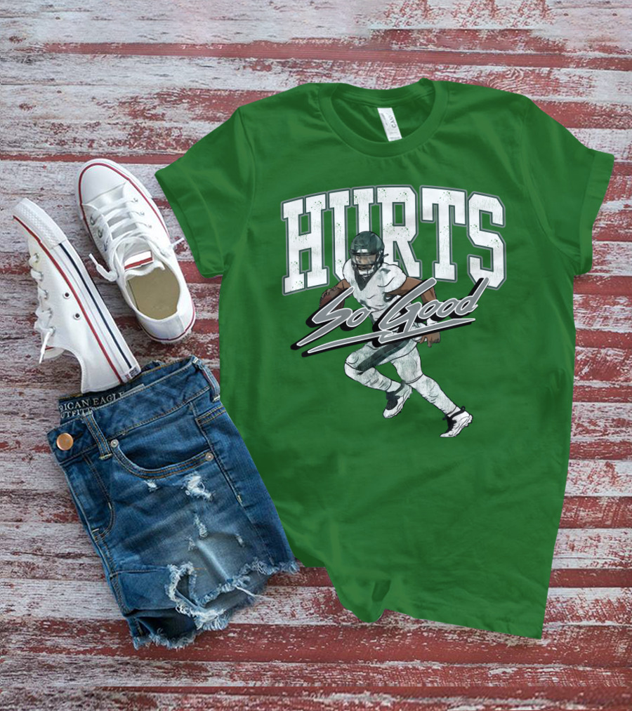 Hurts So Good Pigment Dyed Football Player Green T-Shirt