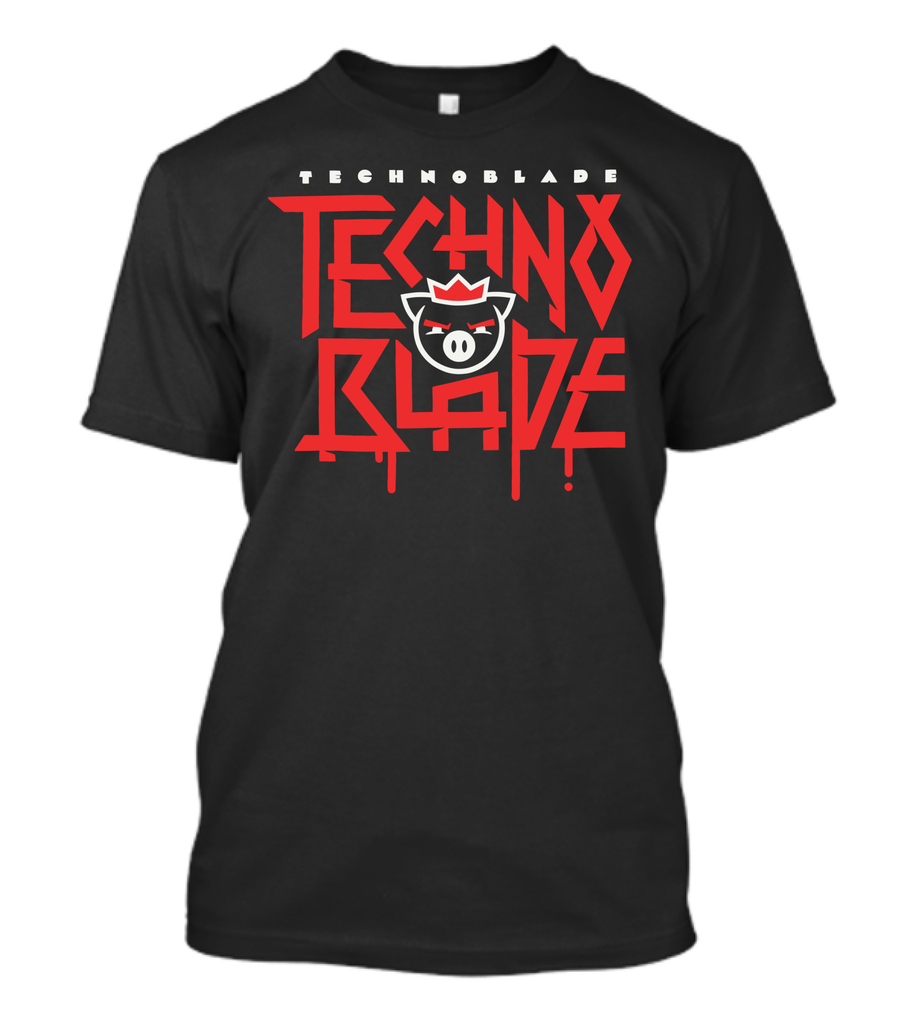 Technoblade Techno Blade Pig Crown Logo Gaming T-Shirt