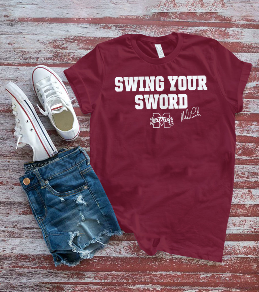 Swing Your Sword Mike Leach M State T-Shirt