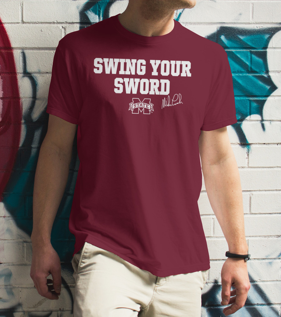 Swing Your Sword Mike Leach M State T-Shirt