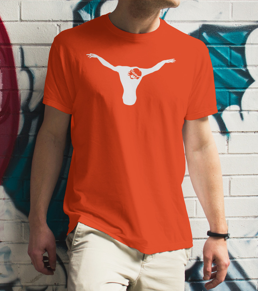 Texas Longhorns Jesus Crucifixion Silhouette Burnt Orange T-Shirt