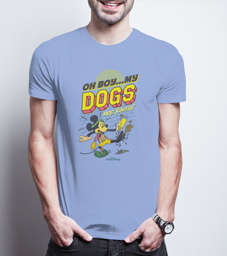 RunDisney Expo Oh Boy My Dogs Are Barkin Rundisney Mickey Mouse T-Shirt