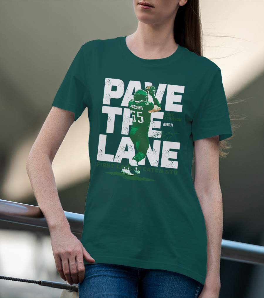 Pave The Lane Johnson NFLPA First Career Catch And TD T-Shirt