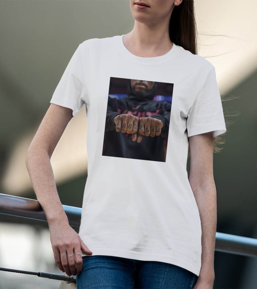 100% Real Miami Heat Inked Fists T-Shirt