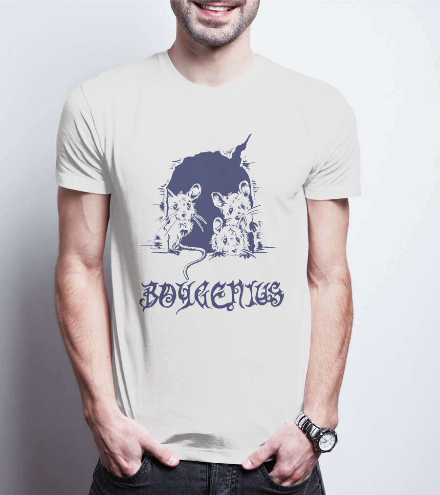 Boygenius Mice Hole With Three Curious Mice T-Shirt