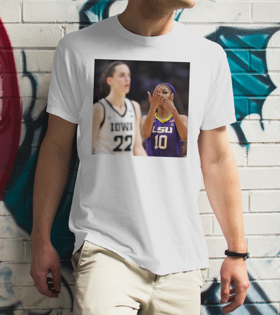 LSU Reese 10 Makes You Can’t See Me Gesture Against Iowa T-Shirt