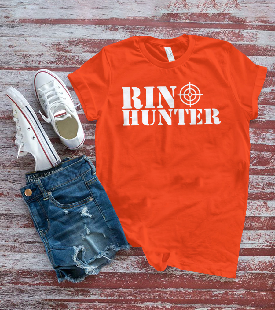 Rin Hunter Target Text Bold Red T-Shirt