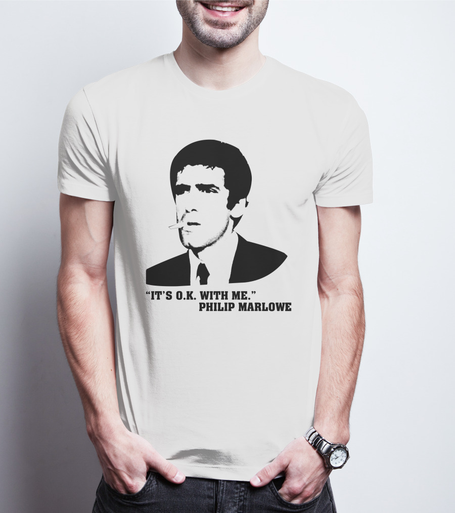 It's O.K. With Me Philip Marlowe Noir T-Shirt