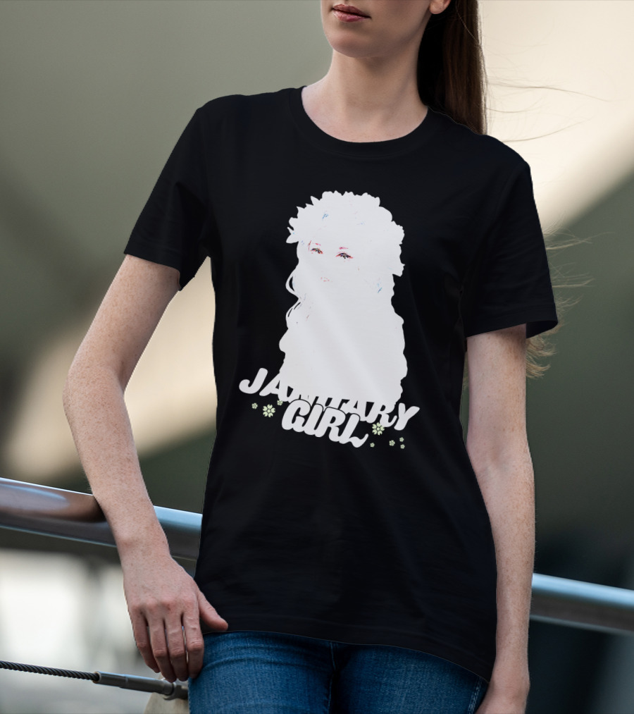 January Girl Floral Birthday T-Shirt