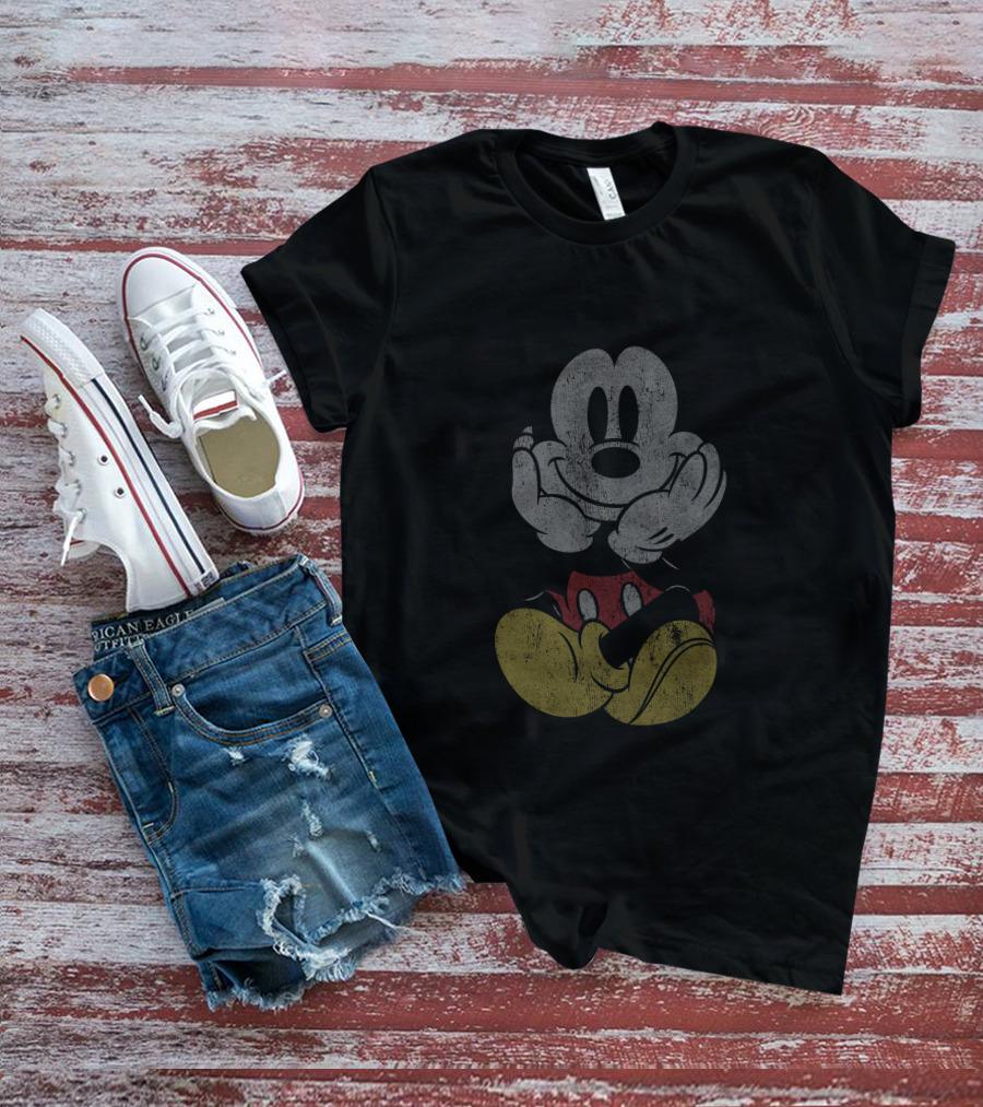 Mickey Mouse Classic Vintage Style Disney Chillin' T-Shirt