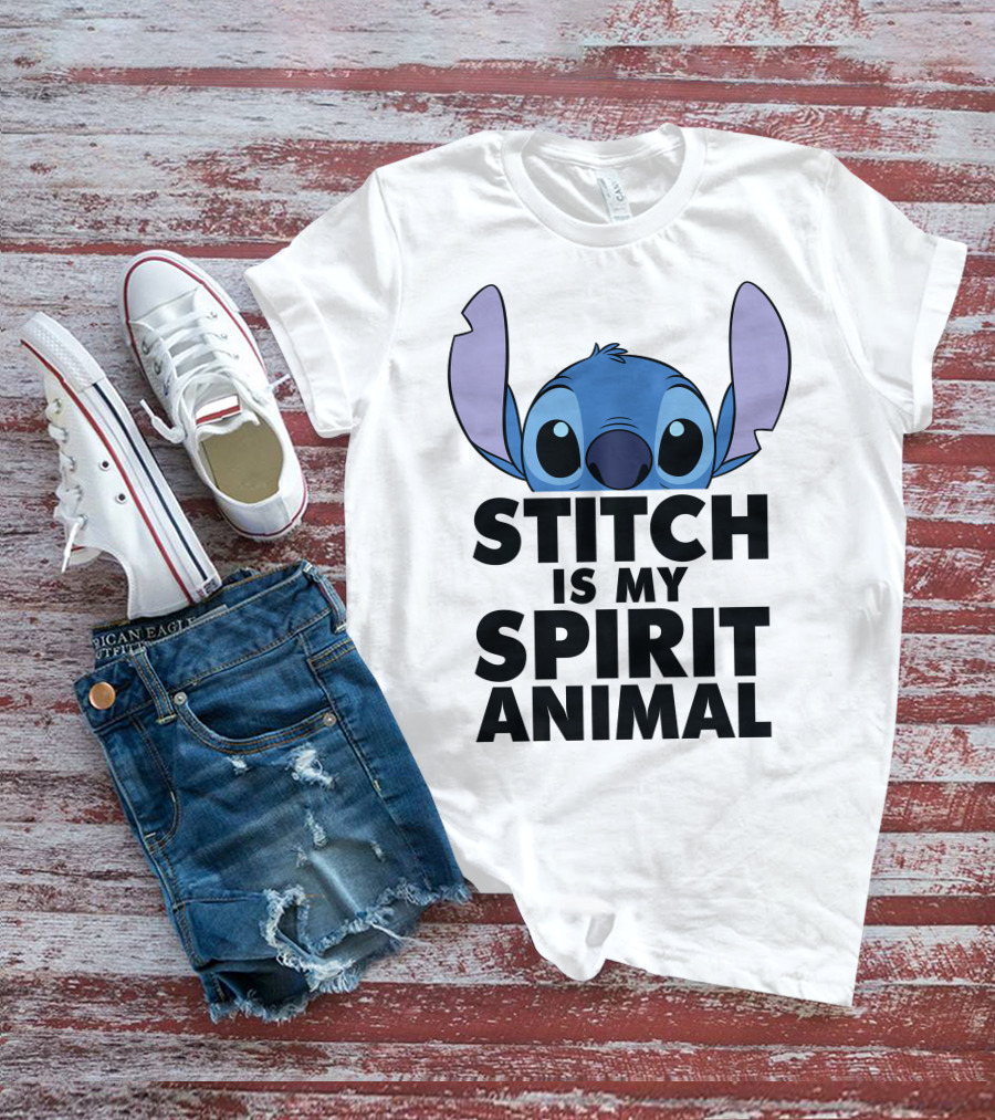 Disney Lilo And Stitch Is My Spirit Animal Tie Dye T-Shirt
