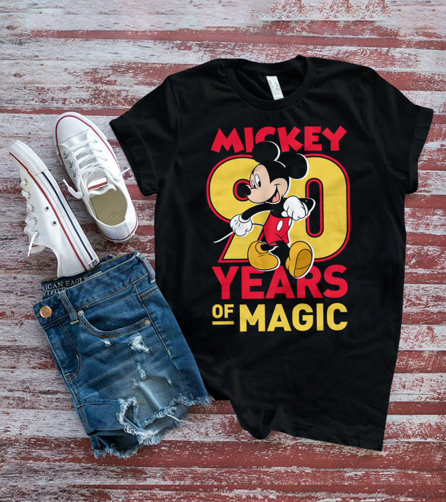 Mickey Mouse 90 Years Of Magic Disney T-Shirt