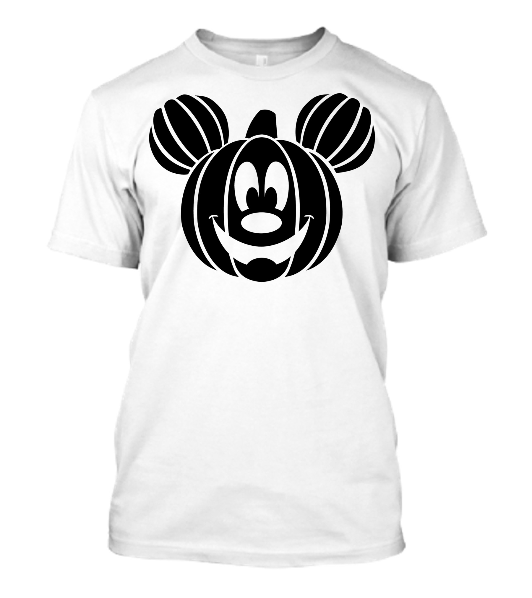 Disney Mickey Mouse Halloween Pumpkin Face T-Shirt