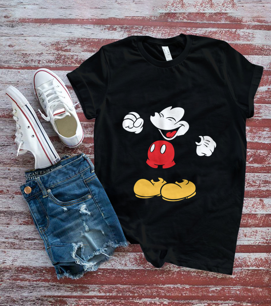 Mickey Mouse Classic Cheerful Disney Character T-Shirt