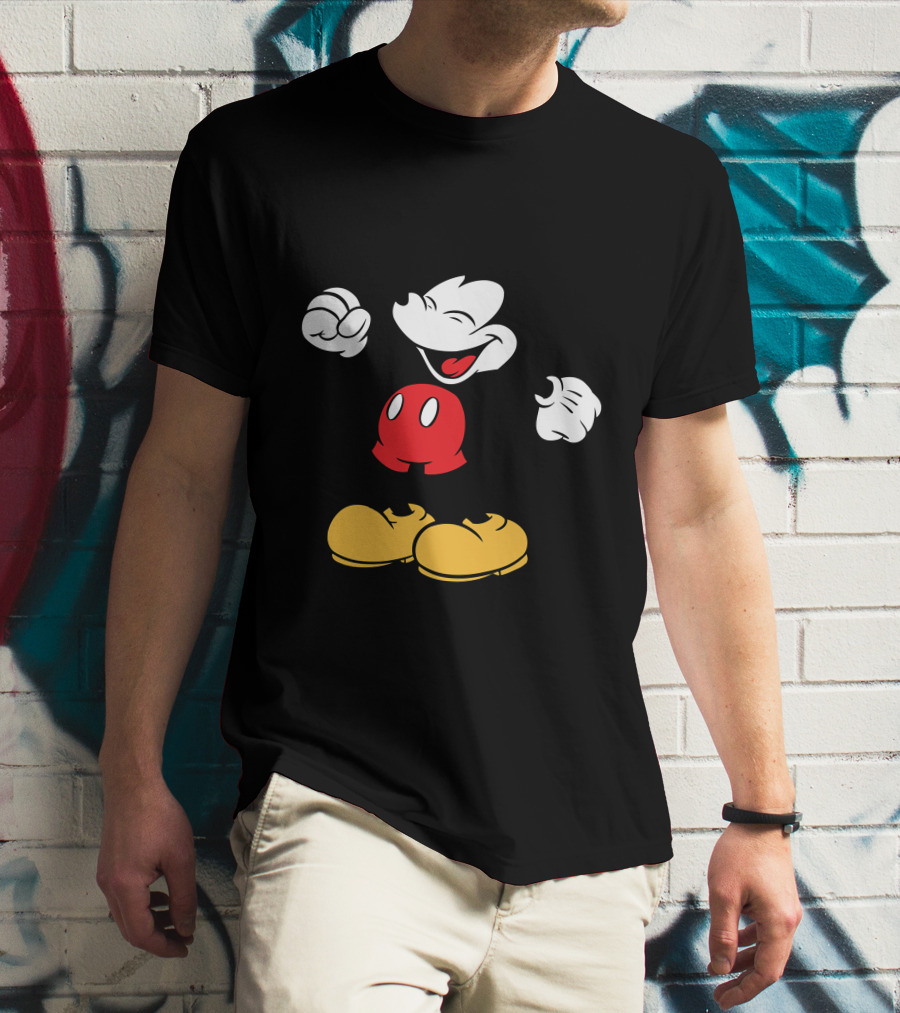 Mickey Mouse Classic Cheerful Disney Character T-Shirt