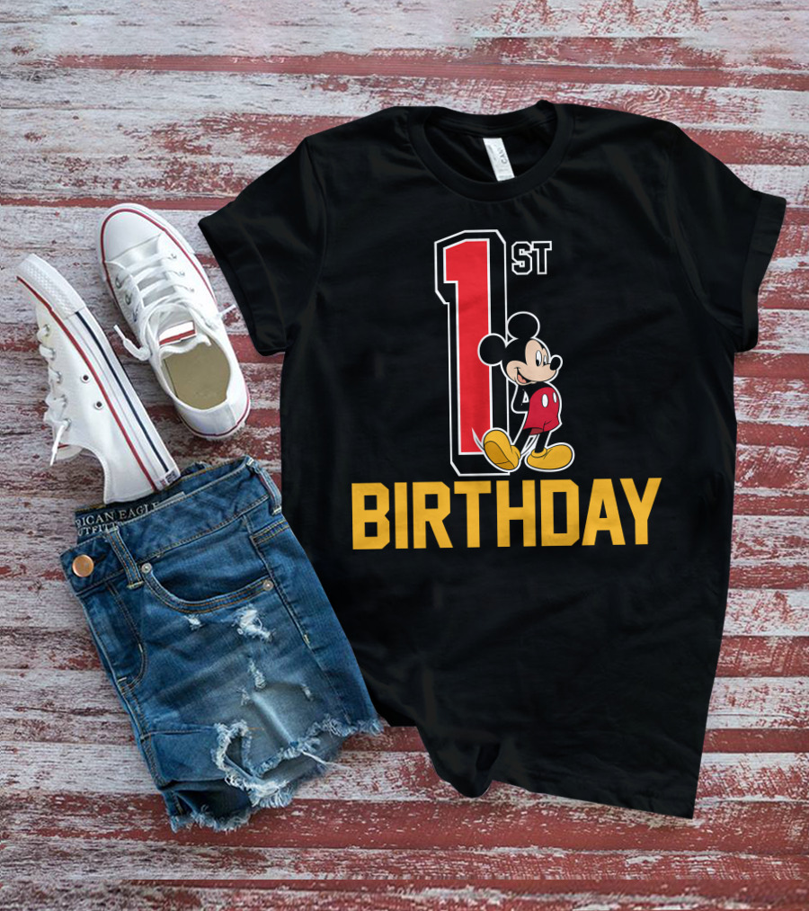 Disney Mickey Mouse 1st Birthday T-Shirt