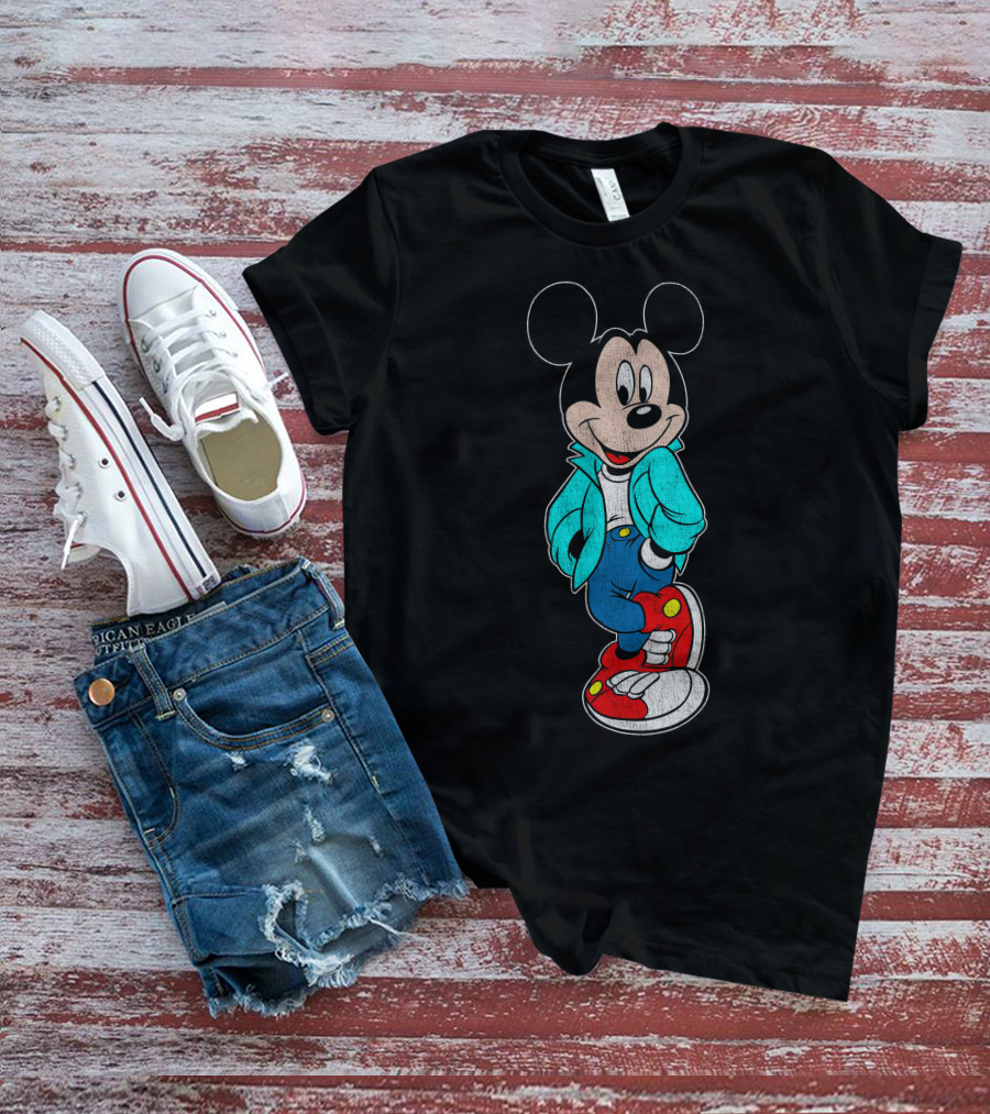 Disney Mickey Mouse Retro Jacket Style Sketch T-Shirt