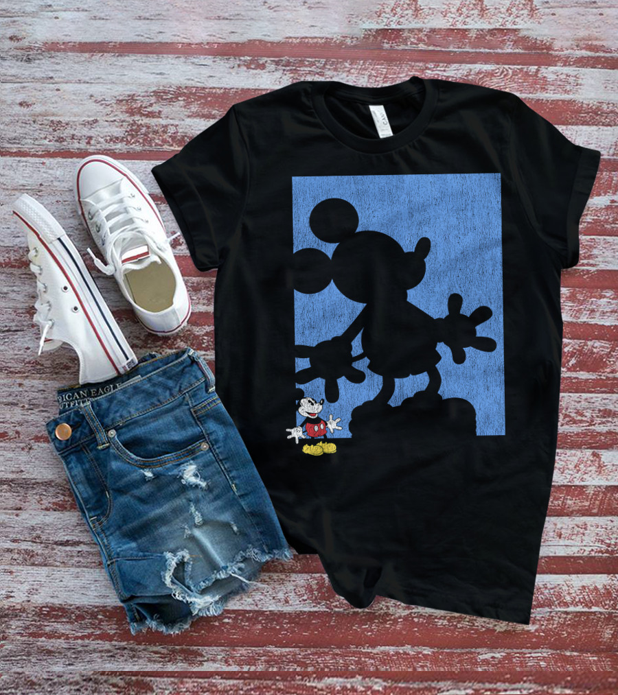Disney Mickey Mouse Shadow Classic Iconic Pose T-Shirt