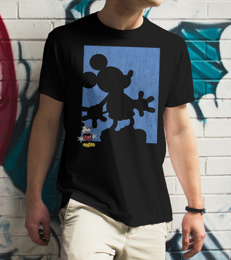 Disney Mickey Mouse Shadow Classic Iconic Pose T-Shirt