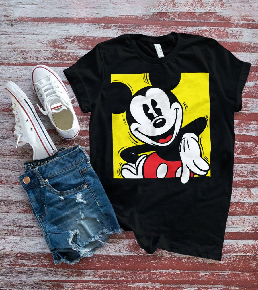 Mickey Mouse Vintage Yellow Frame Disney T-Shirt