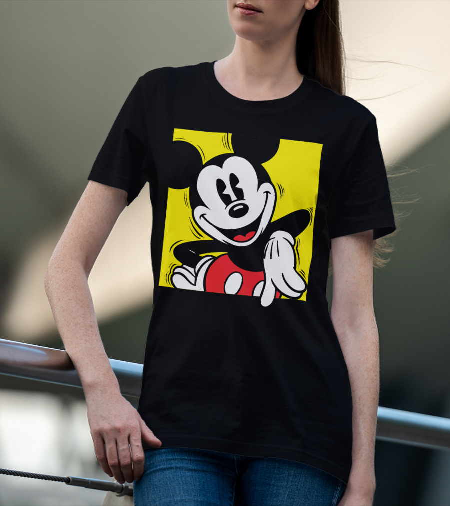 Mickey Mouse Vintage Yellow Frame Disney T-Shirt