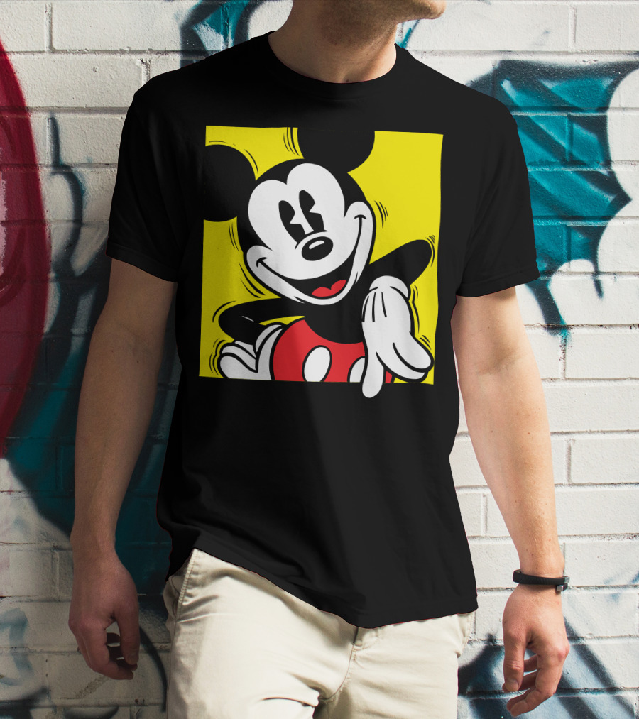 Mickey Mouse Vintage Yellow Frame Disney T-Shirt