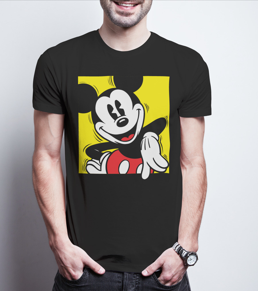 Mickey Mouse Vintage Yellow Frame Disney T-Shirt