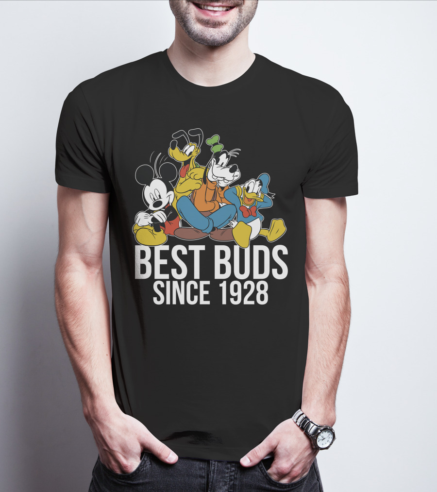 Best Buds Since 1928 Disney Mickeys 90th T-Shirt